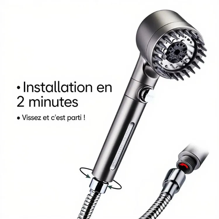 HYDROLUXE™ – Pommeau de douche filtrant