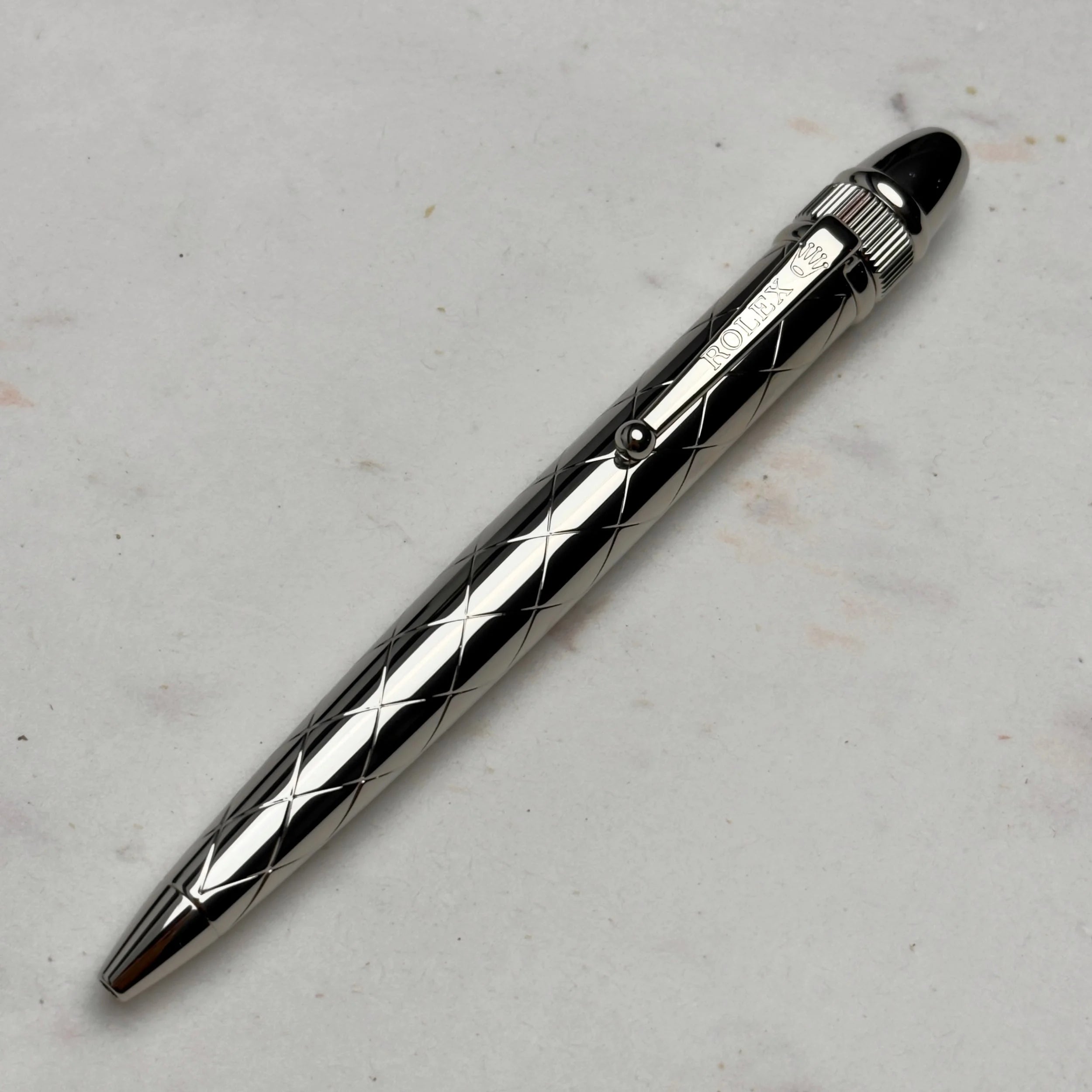 Rolex Silver Diamond Pen