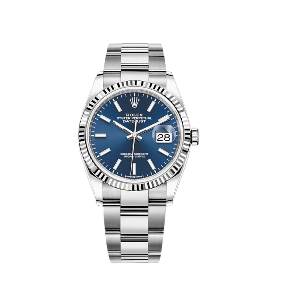 Rolex Datejust Blue Dial Oyster Bracelet 41mm 126334