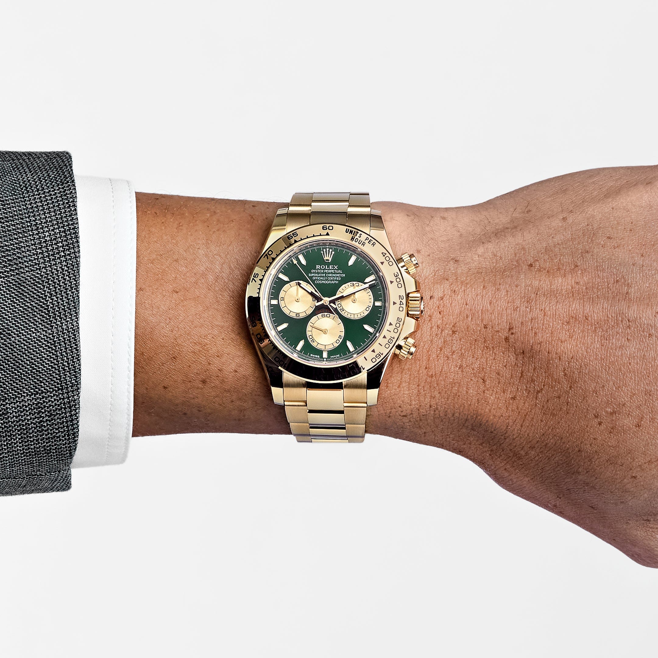 Rolex Daytona 126508 “Yellow Gold Green”