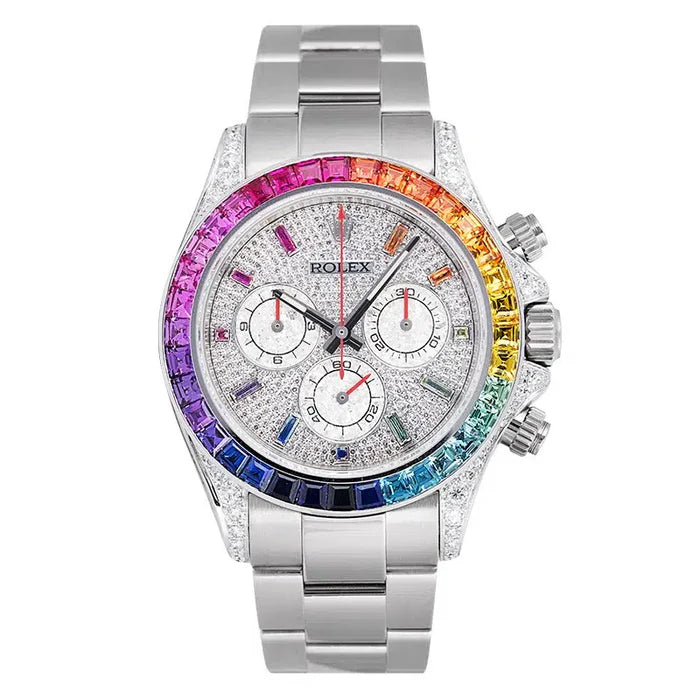 Rolex Daytona 18ct Diamond Set Custom Rainbow 116509