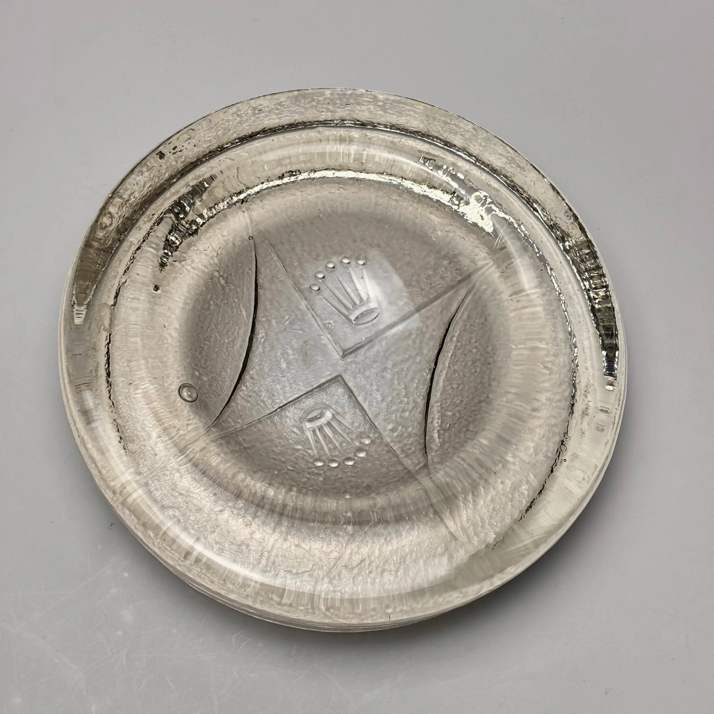 Rolex Prestige Crystal Ashtray 1970s