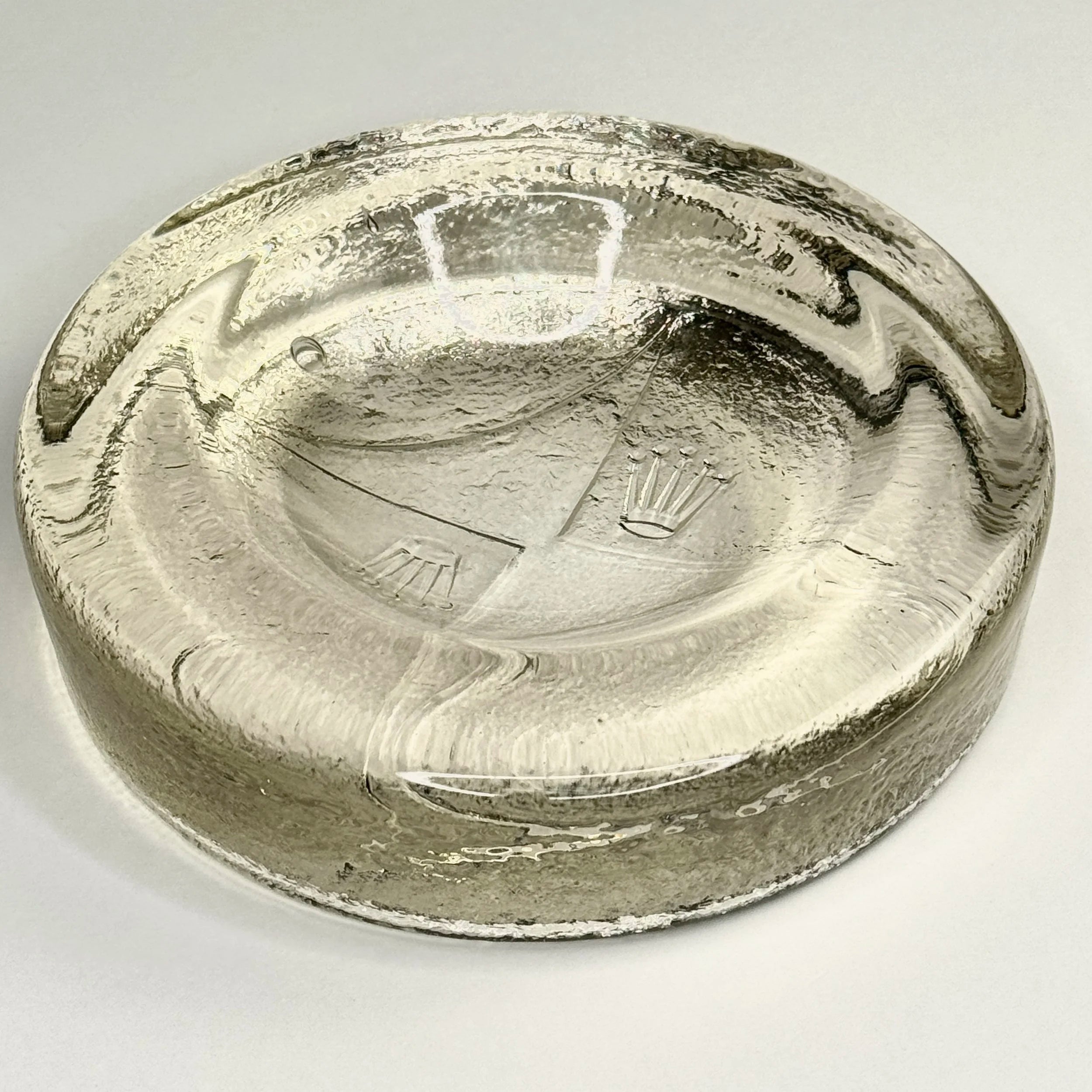 Rolex Prestige Crystal Ashtray 1970s