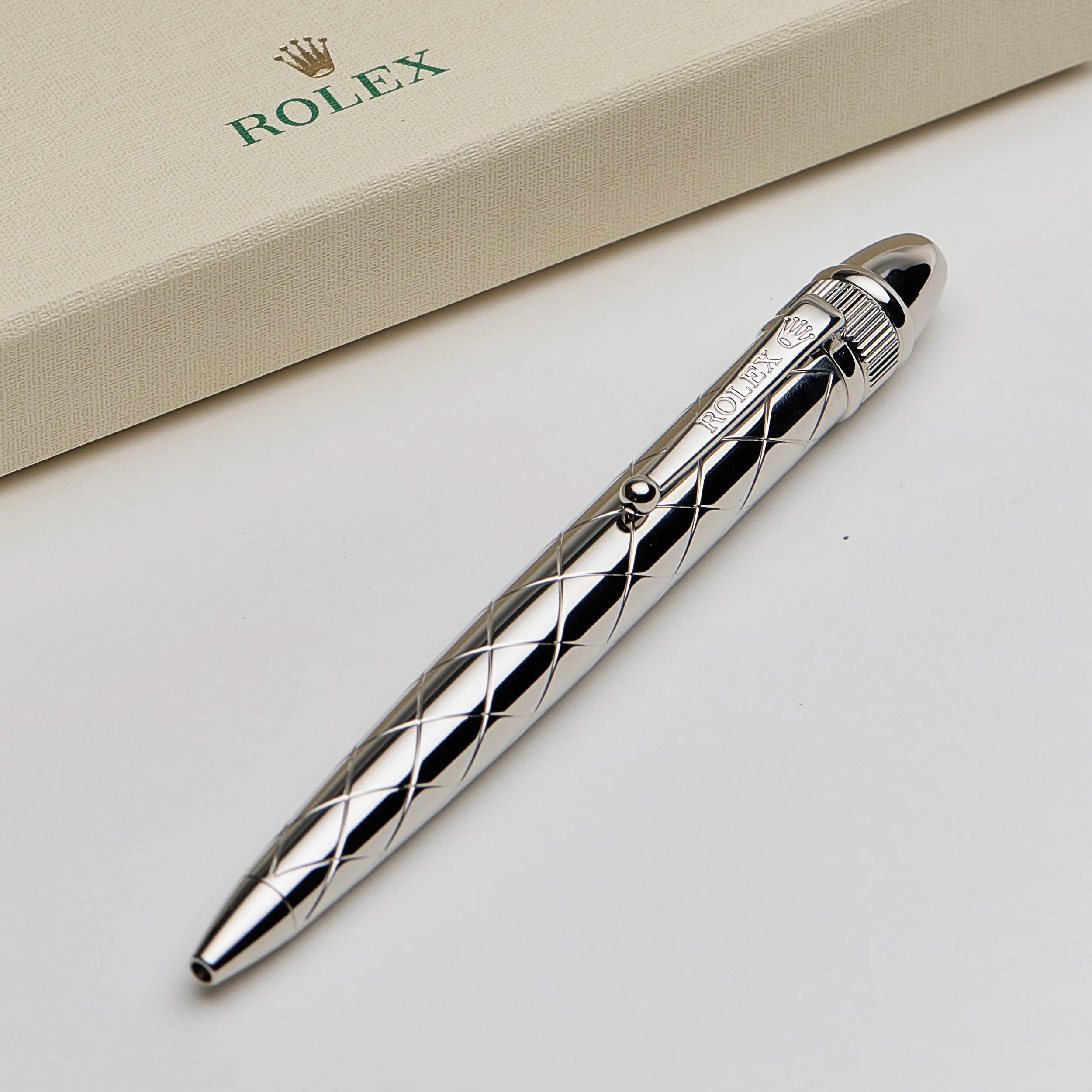 Rolex Silver Diamond Pen