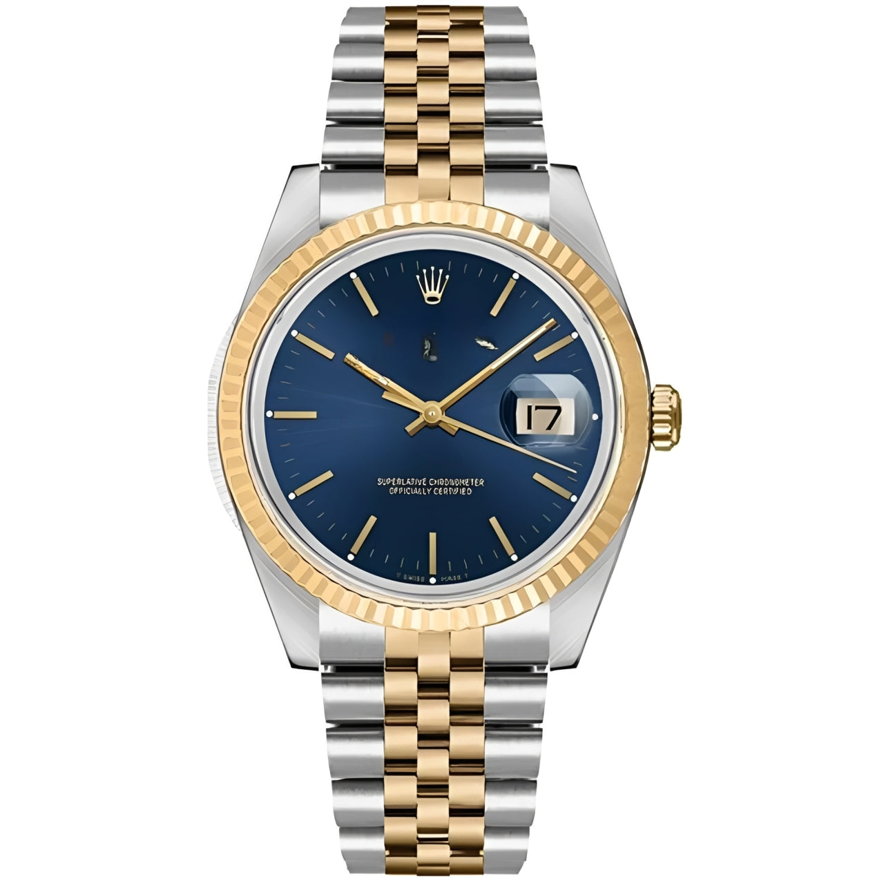 Rolex Datejust Gold & Steel Blue Dial 36mm 16233