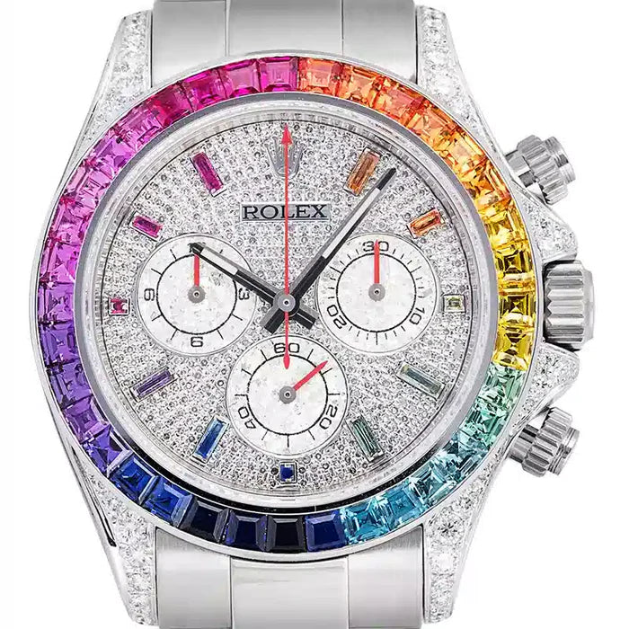 Rolex Daytona 18ct Diamond Set Custom Rainbow 116509
